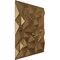 Ekena Millwork 19 5/8in. W x 19 5/8in. H Leto EnduraWall Decorative 3D Wall Panel Covers 2.67 Sq. Ft. WP20X20LTCGH - alternate 5